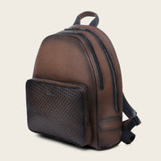 Mochila en piel genuina para caballero Bolsos y Maletas 