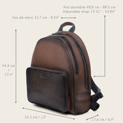 Mochila en piel genuina para caballero Bolsos y Maletas 