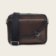 Bandolera en piel genuina para caballero Bolsos y Maletas 