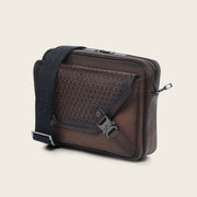 Bandolera en piel genuina para caballero Bolsos y Maletas 