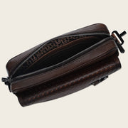 Bandolera en piel genuina para caballero Bolsos y Maletas 