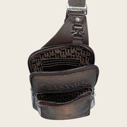 Bandolera en piel genuina de pitón para caballero Bolsos y Maletas 