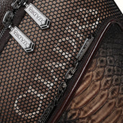 Bandolera en piel genuina de pitón para caballero Bolsos y Maletas 