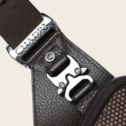 Bandolera en piel genuina de pitón para caballero Bolsos y Maletas 