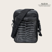 Bandolera en piel genuina de fuscus para caballero Bolsos y Maletas 