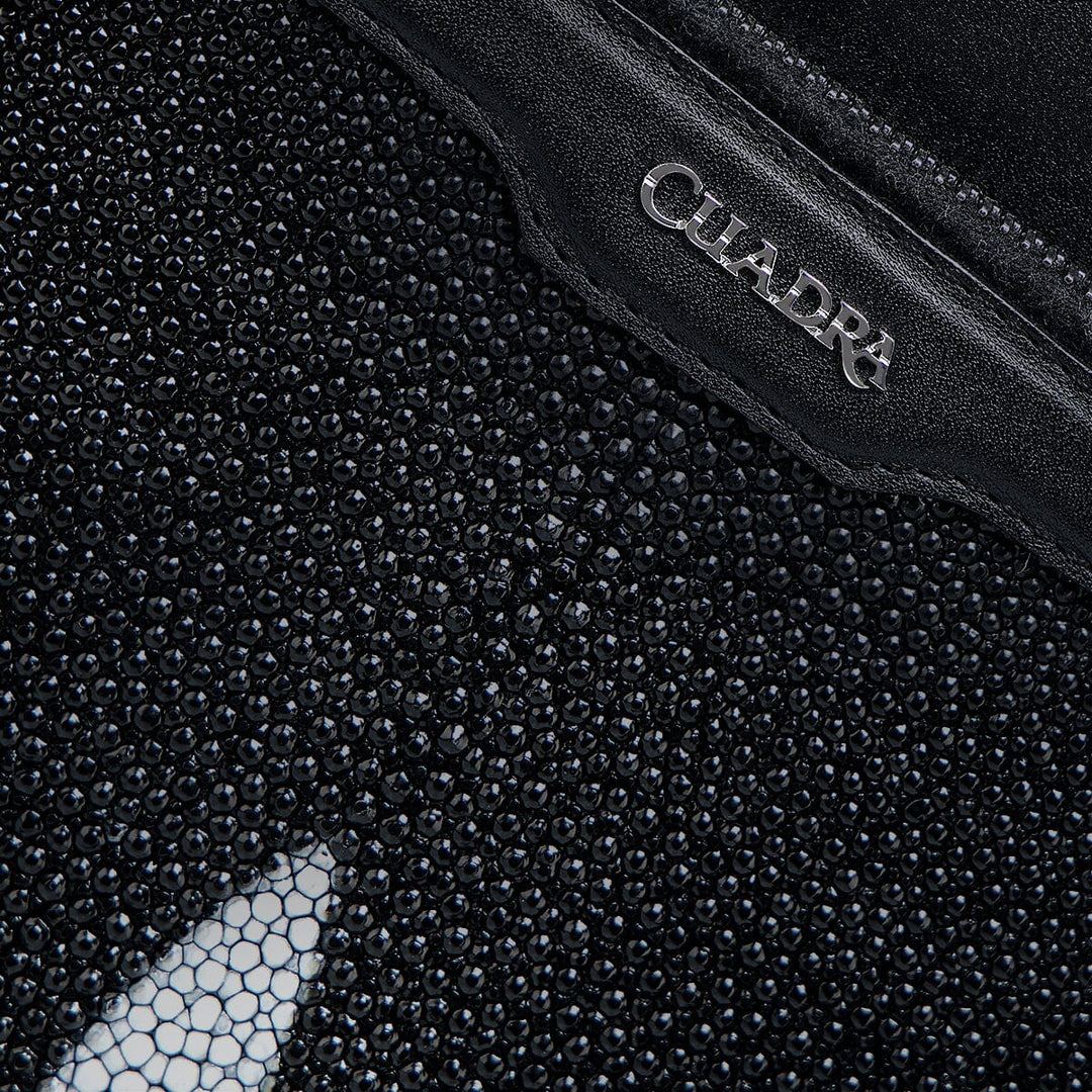 Bandolera en piel genuina de mantarraya para caballero Bolsos y Maletas 