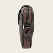 Bandolera en piel genuina para caballero Bolsos y Maletas 