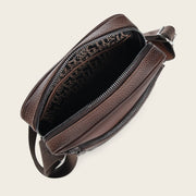 Bandolera en piel genuina para caballero Bolsos y Maletas 