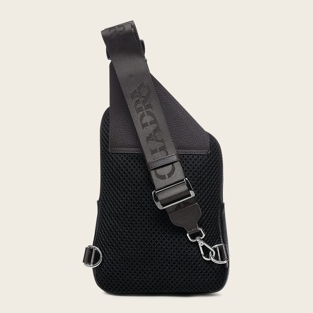 Bandolera en piel genuina de fuscus para caballero Bolsos y Maletas 