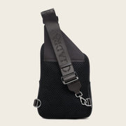 Bandolera en piel genuina de fuscus para caballero Bolsos y Maletas 