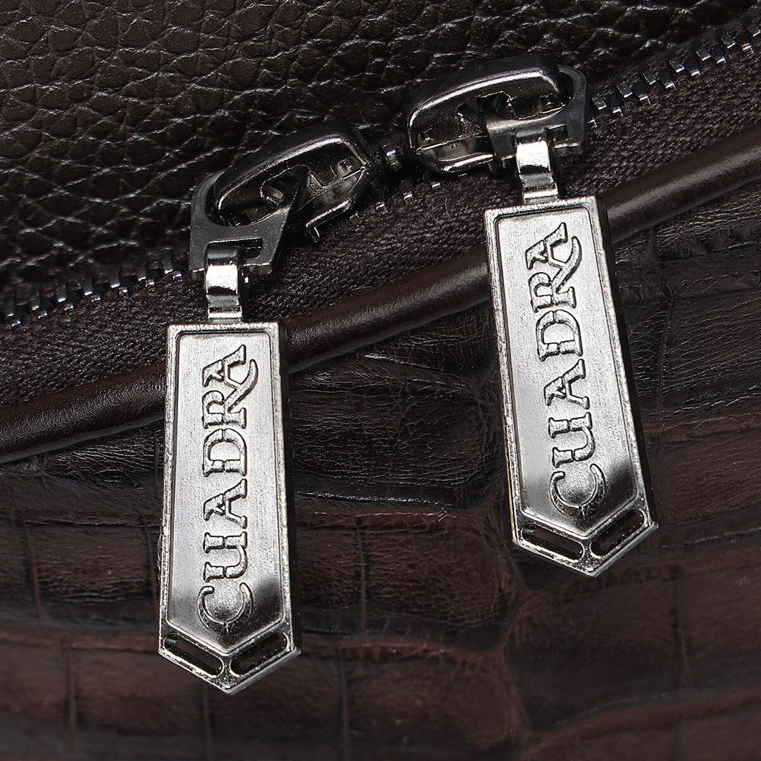 Bandolera en piel genuina de fuscus para caballero Bolsos y Maletas 