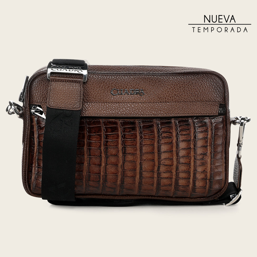 Documentera en piel genuina de fuscus para caballero