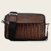 Documentera en piel genuina de fuscus para caballero