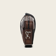 Documentera en piel genuina de fuscus para caballero