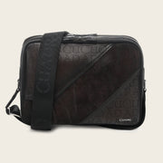 Bandolera en piel genuina de elefante para caballero