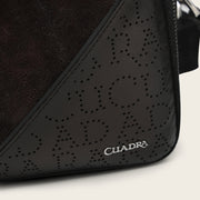 Bandolera en piel genuina de elefante para caballero