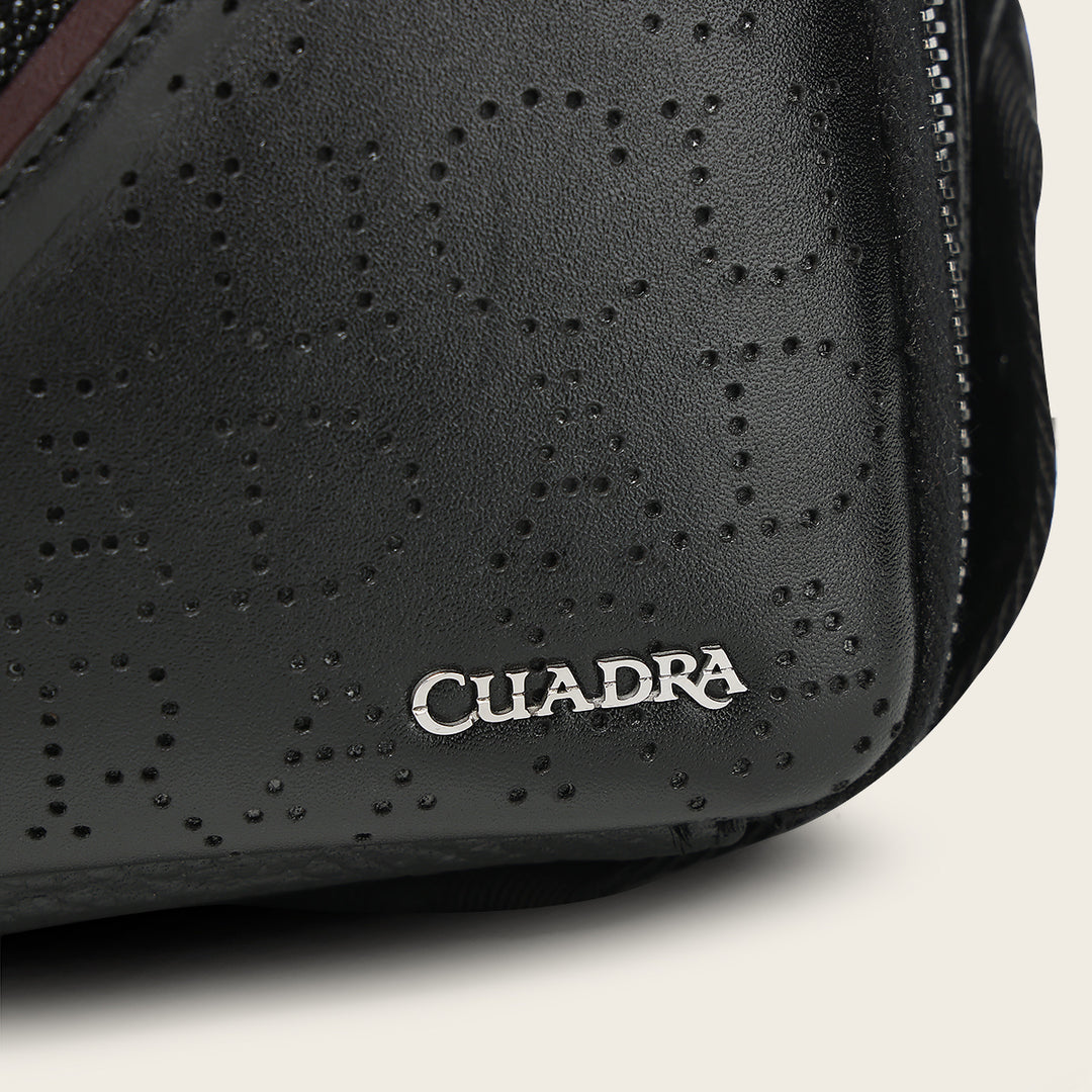 Bandolera en piel genuina de mantarraya para caballero