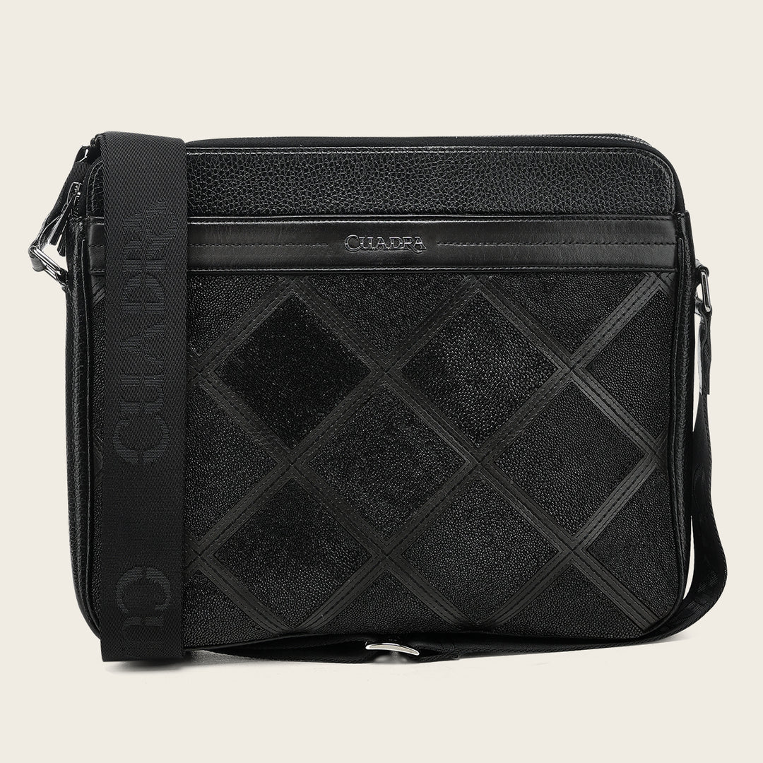 Porta Ipad en piel genuina de mantarraya para caballero