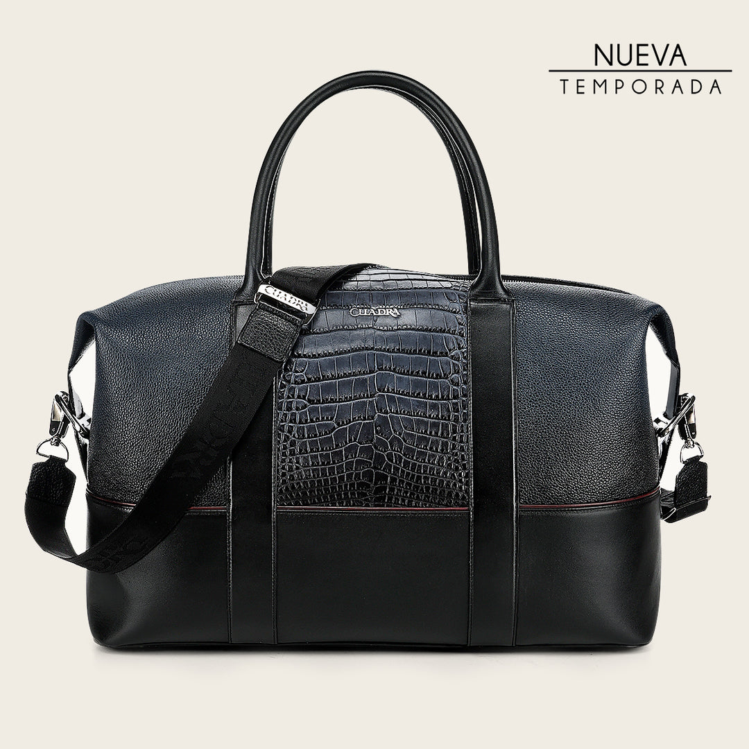 Maleta en piel genuina de alligátor para caballero