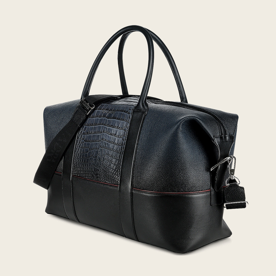 Maleta en piel genuina de alligátor para caballero