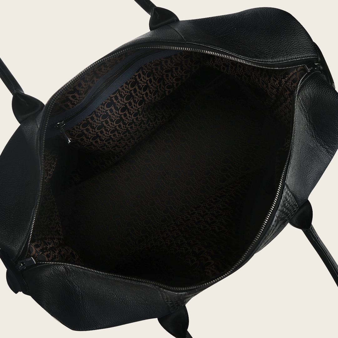 Maleta en piel genuina de alligátor para caballero