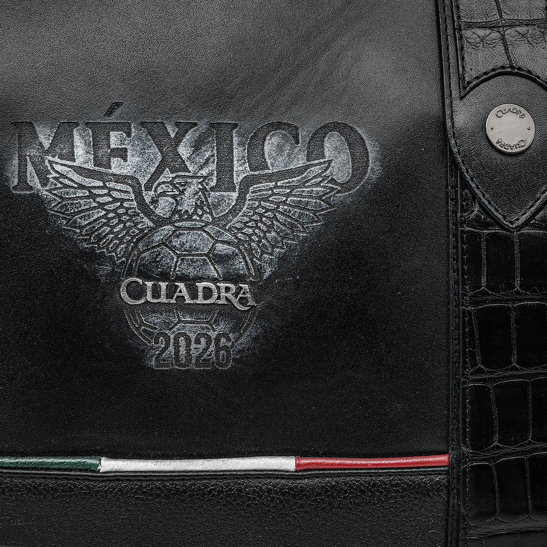 Maleta en piel genuina de alligator para caballero edición limitada 2026