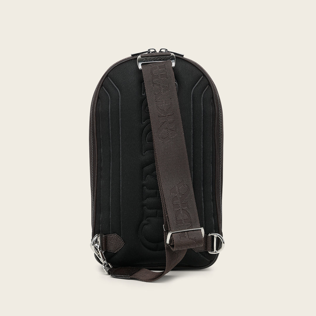 Bandolera en piel genuina de mantarraya para caballero