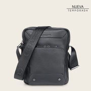 Bandolera en piel genuina para caballero Bolsos y Maletas 