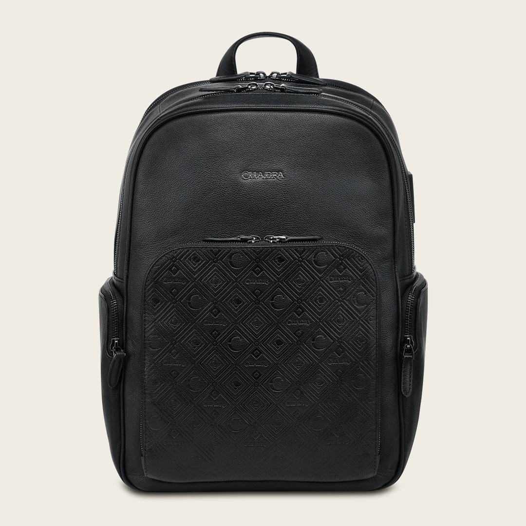 Mochila en piel genuina para caballero