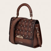 Bolso en piel genuina con cristales Bolsos y Maletas 