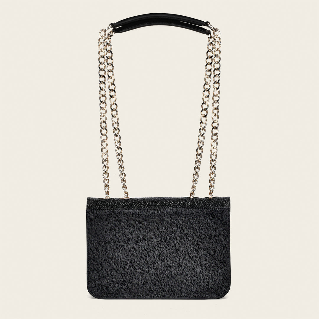 Crossbody en piel genuina de mantarraya