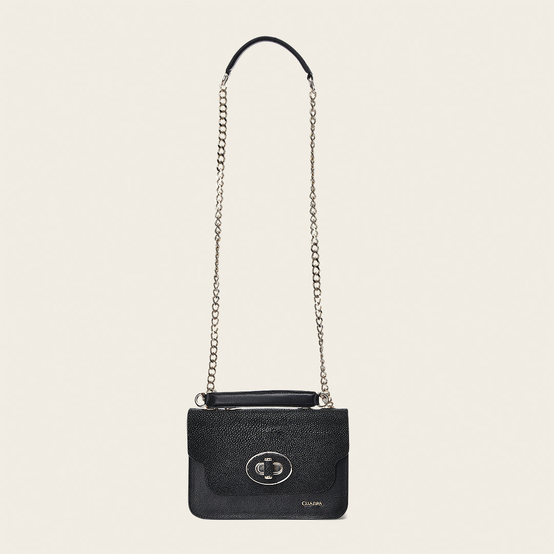 Crossbody en piel genuina de mantarraya