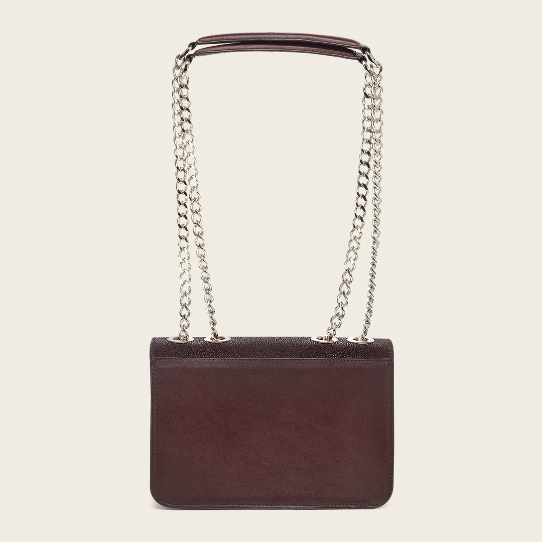 Crossbody en piel genuina de mantarraya