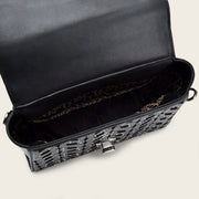 Bolso de mano en piel genuina de mantarraya para dama Bolsos y Maletas 