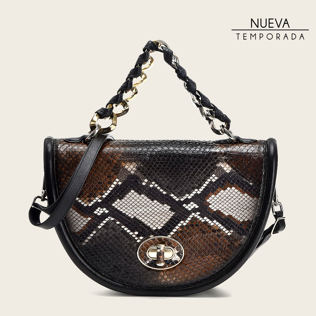 Bolso Crossbody en Piel Genuina de Pitón