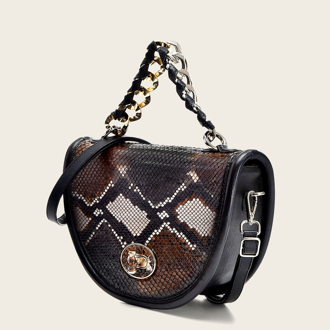 Bolso Crossbody en Piel Genuina de Pitón