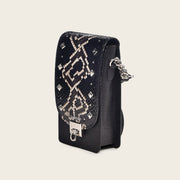 Porta celular en piel genuina de pitón para dama