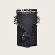 Porta celular en piel genuina de pitón para dama
