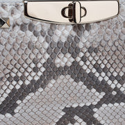 Bolso de mano en piel genuina de pitón para dama Bolsos y Maletas 