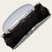 Bolso de mano en piel genuina de pitón para dama Bolsos y Maletas 