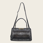 Bolso de mano en piel genuina de pitón para dama Bolsos y Maletas 