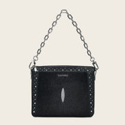 Crossbody en piel genuina de mantarraya para dama Bolsos y Maletas 