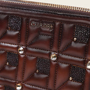 Crossbody en piel genuina de mantarraya para dama Bolsos y Maletas 