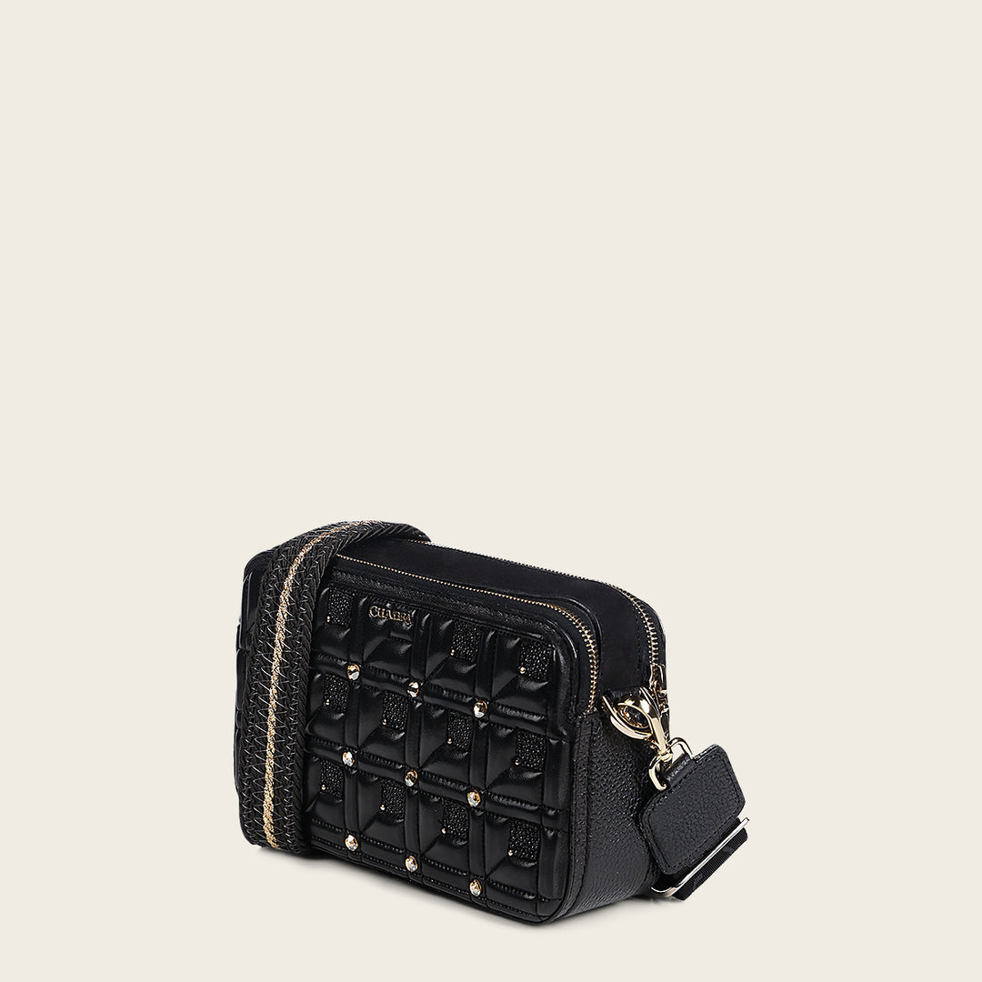 Crossbody en Piel Genuina de Mantarraya