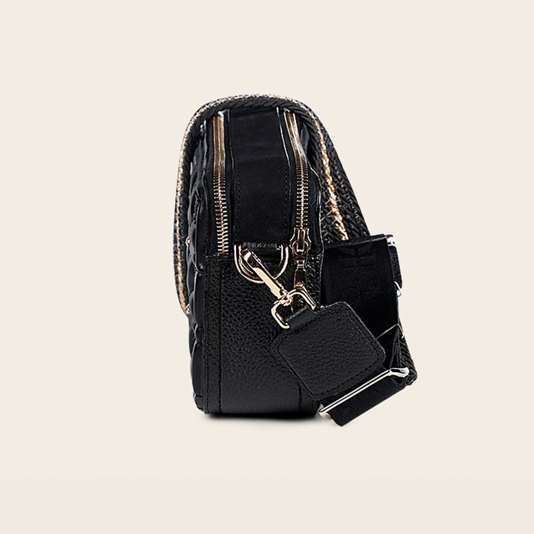 Crossbody en piel genuina de mantarraya para dama