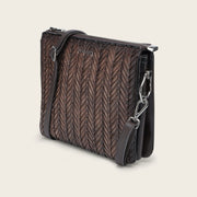 Crossbody en piel genuina de bovino para dama. Bolsos y Maletas 