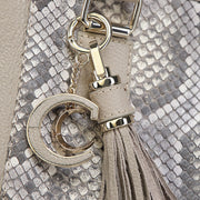 Bolso tote en piel genuina de pitón para dama Bolsos y Maletas 