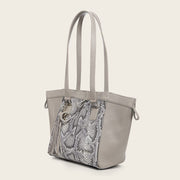 Bolso tote en piel genuina de pitón para dama Bolsos y Maletas 