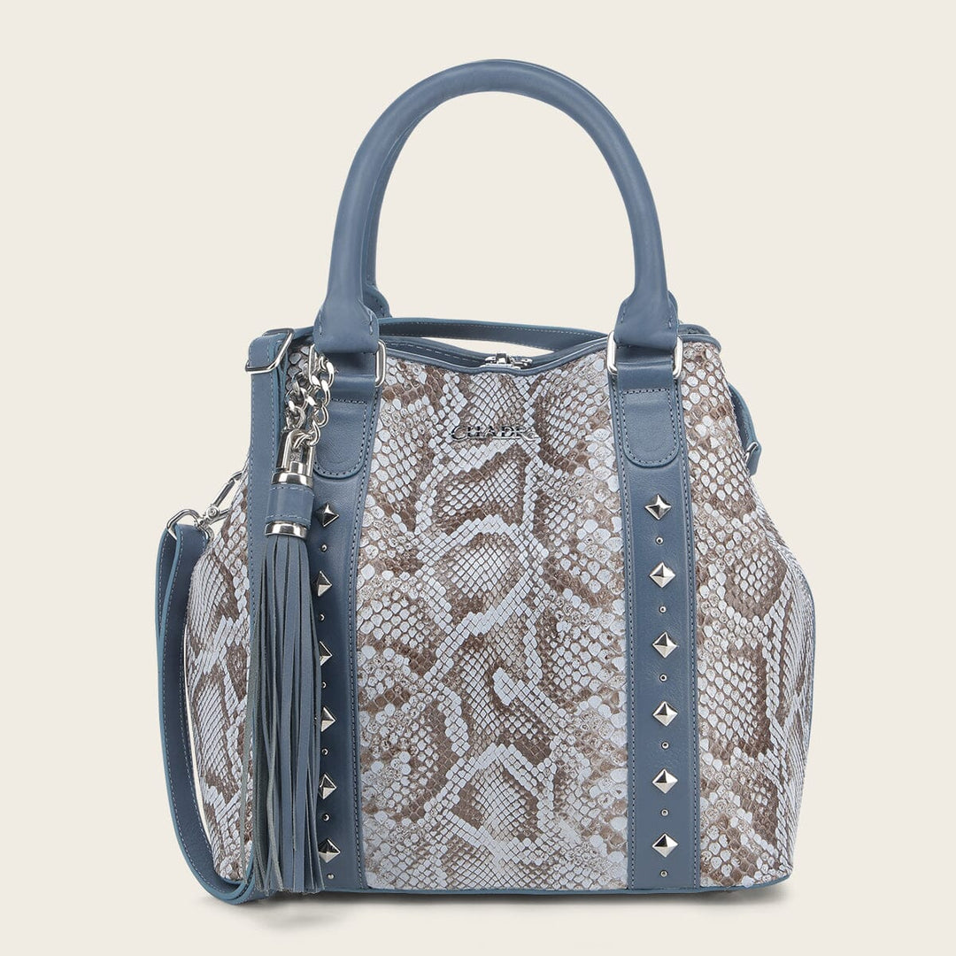 Tote en piel genuina de pitón para dama – Cuadra México