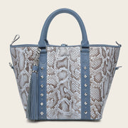 Tote en piel genuina de pitón para dama Bolsos y Maletas 